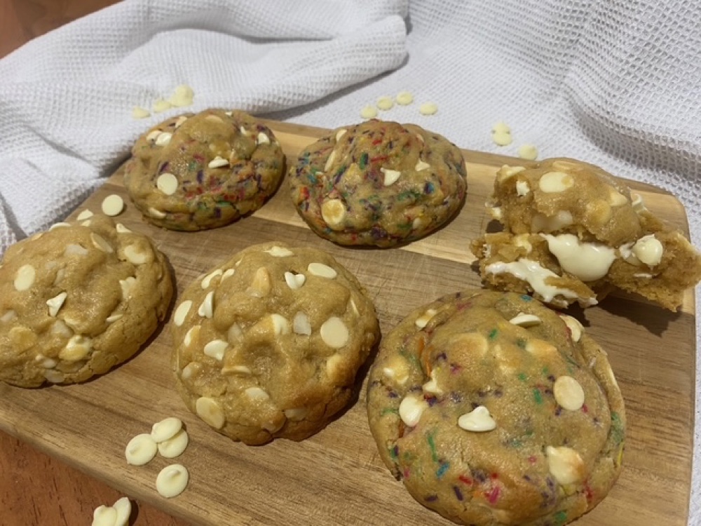 Freshly baked celebration cookies