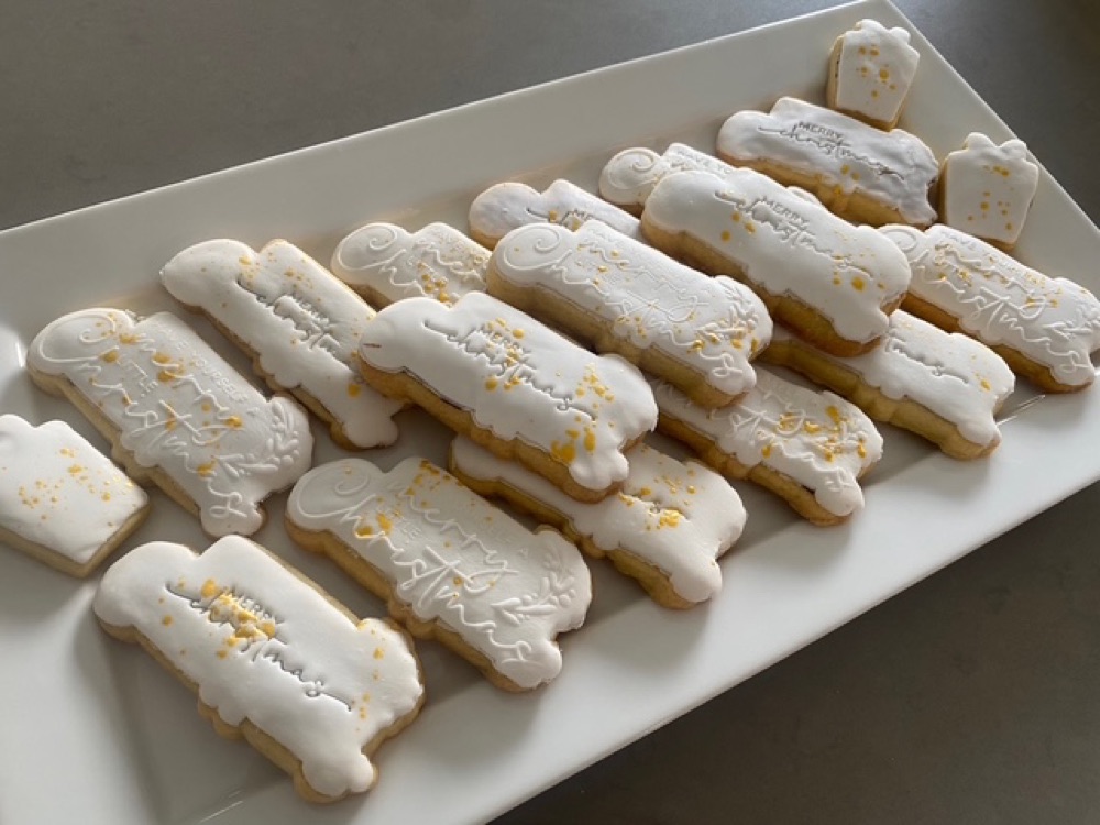 Personalised iced shortbread